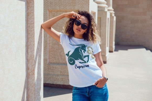 Capricorn Zodiac T-shirt Design: A Professional Creative Asset