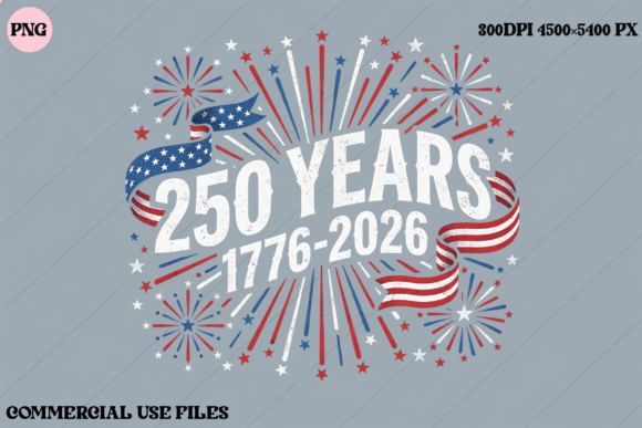 Celebrate 250 Years: The 1776-2026 Fireworks Design for Creators