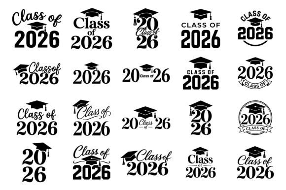 Class of 2026 Design Bundle: Typography & Assets