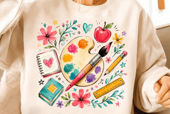Creative Art Teacher Sublimation PNG for Classroom Branding