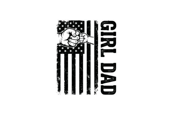 Girl Dad Flag SVG: A Patriotic Father's Day Design Asset