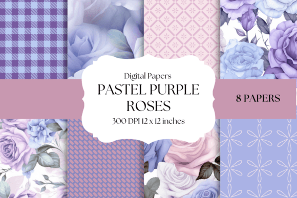Pastel Purple Roses Digital Papers: A Designer's Guide