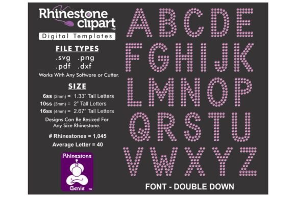 Rhinestone Design - DOUBLE DOWN 2