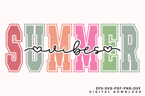 Summer Vibes SVG: Sublimation Design for Modern Graphics