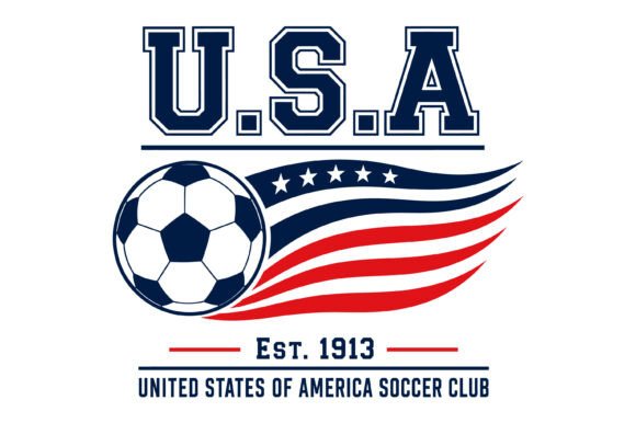 USA Soccer Club Design: A Modern Graphic Design Asset