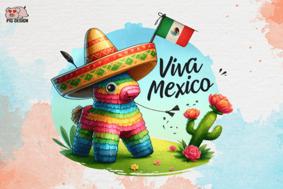 Vibrant Viva Mexico Clipart PNG Graphics for Designers